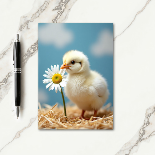 Sweet Mothers Day Chick Daisy Card