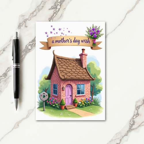 Sweet Mothers Day Cottage Card