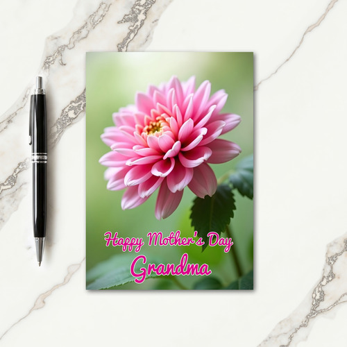 Sweet Mothers Day Dahlia Bloom Card