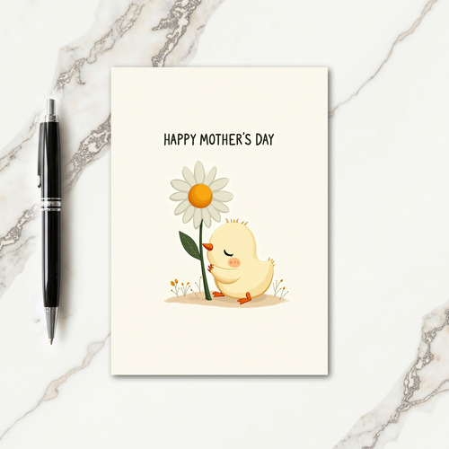 Sweet Mothers Day Daisy Bird Card