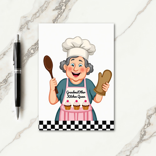 Sweet Mothers Day Dessert Chef Card