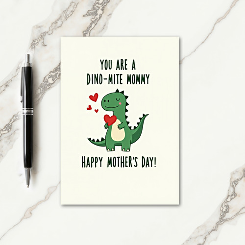 Sweet Mothers Day Dino Card