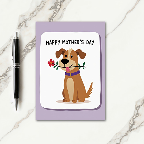 Sweet Mothers Day Dog Card