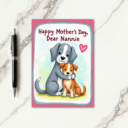 Sweet Mothers Day Dogs Card