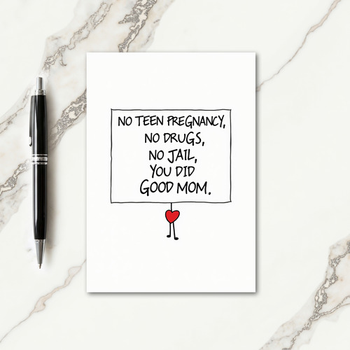 Sweet Mothers Day Drawn Sign Card