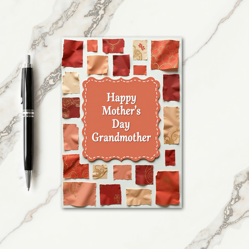 Sweet Mothers Day Fabric Card