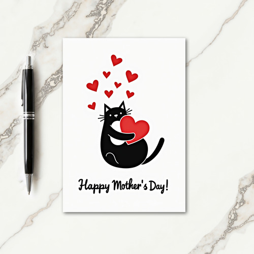 Sweet Mothers Day Feline Card