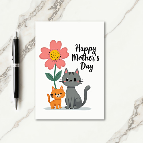 Sweet Mothers Day Felines Card