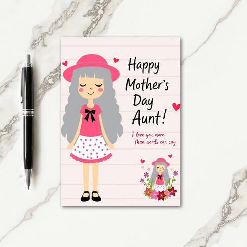 Sweet Mothers Day Figure Card