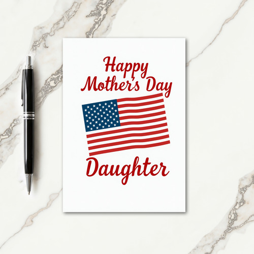 Sweet Mothers Day Flag Card