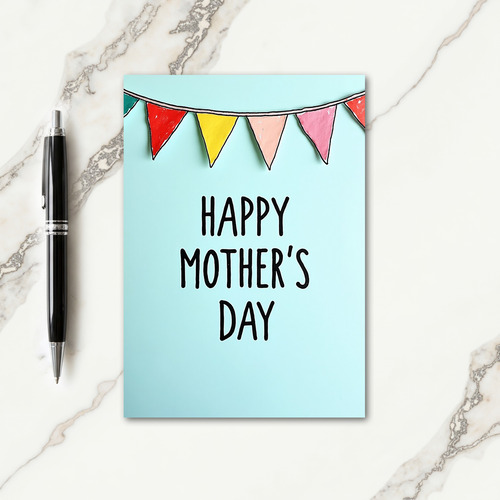 Sweet Mothers Day Flags Card