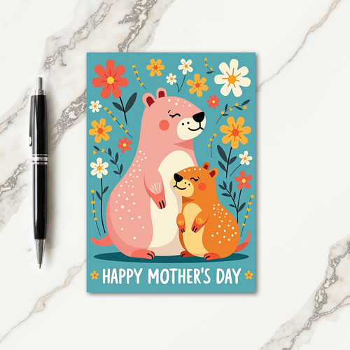 Sweet Mothers Day Floral Friend Card
