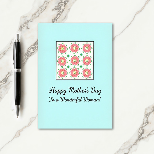 Sweet Mothers Day Floral Grid Card