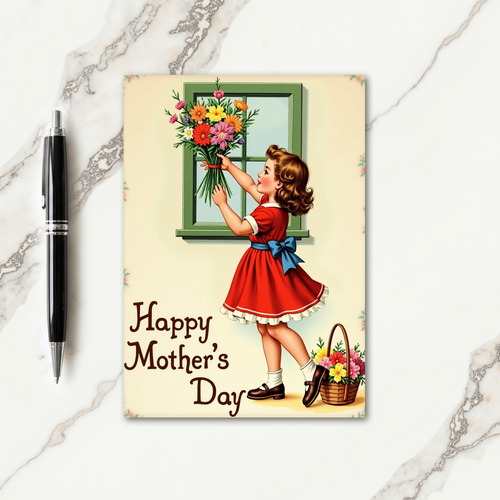 Sweet Mothers Day Flower Card