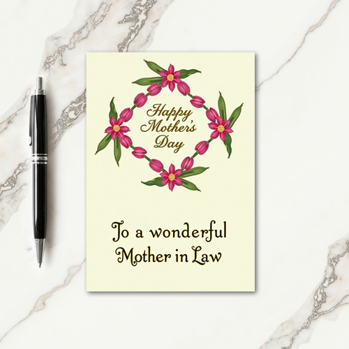 Sweet Mothers Day Flower Frame Card