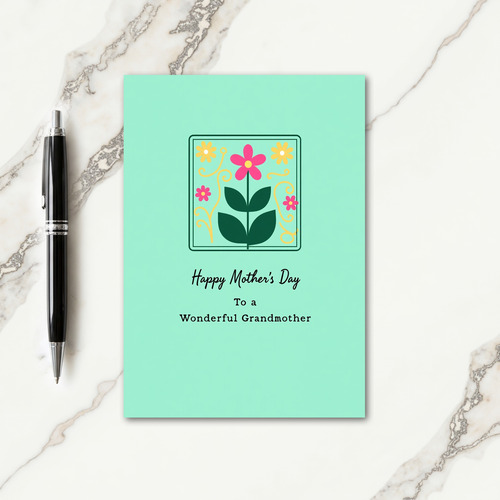 Sweet Mothers Day Flower Graphic Card