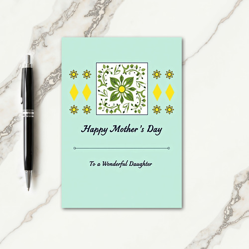 Sweet Mothers Day Flower Image Card