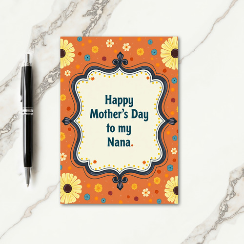 Sweet Mothers Day Flowers Art Card