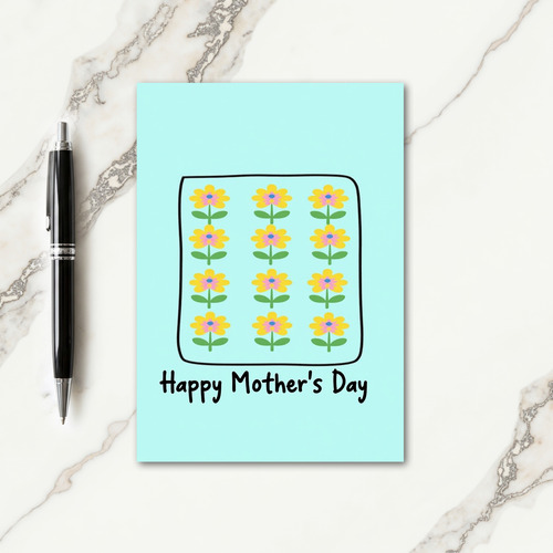 Sweet Mothers Day Flowers Card