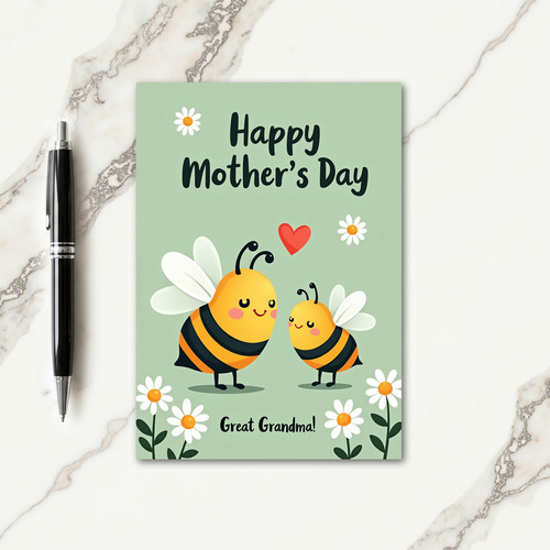 Sweet Mothers Day Flying Insect Card