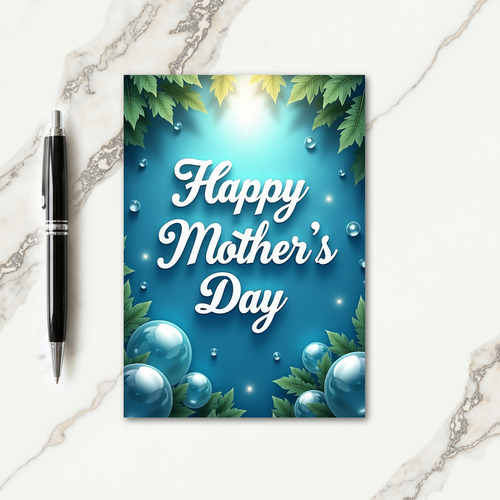 Sweet Mothers Day Foliage Card