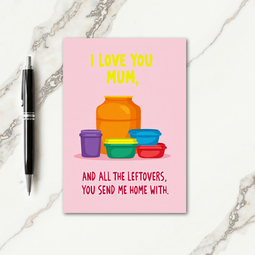 Sweet Mothers Day Food Jar Card