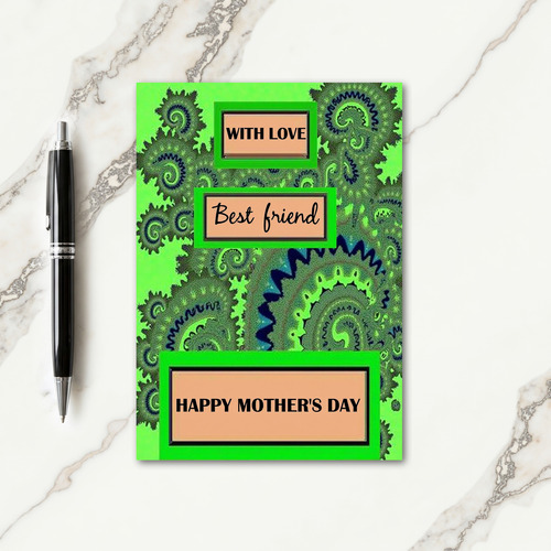 Sweet Mothers Day Fractal Art Card