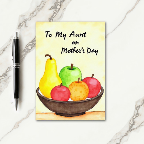 Sweet Mothers Day Fruit Bowl Card