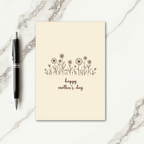 Sweet Mothers Day Garden Art Card