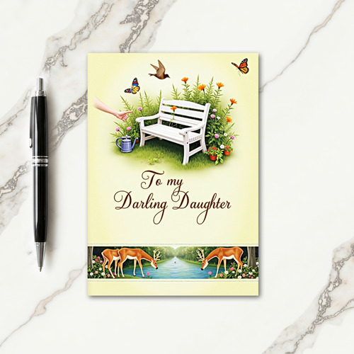 Sweet Mothers Day Garden Bench Card