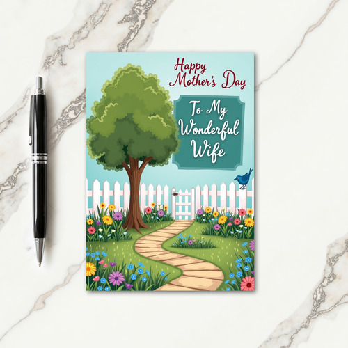 Sweet Mothers Day Garden Vista Card