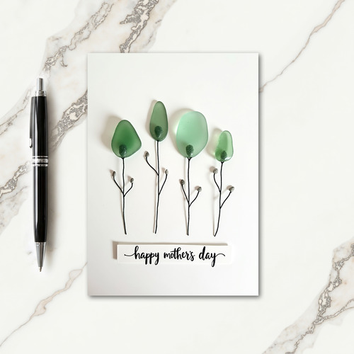 Sweet Mothers Day Glass Art Card