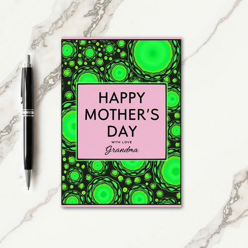 Sweet Mothers Day Glow Art Card