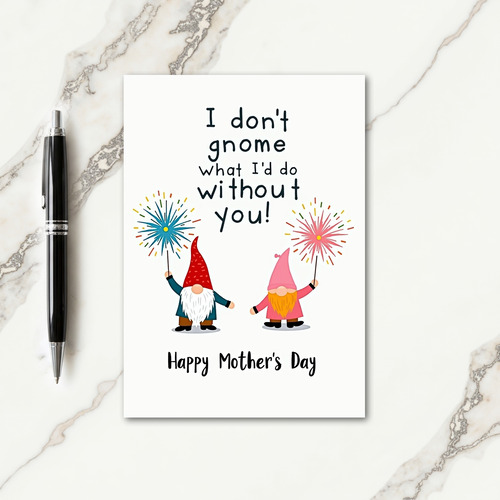 Sweet Mothers Day Gnome Card