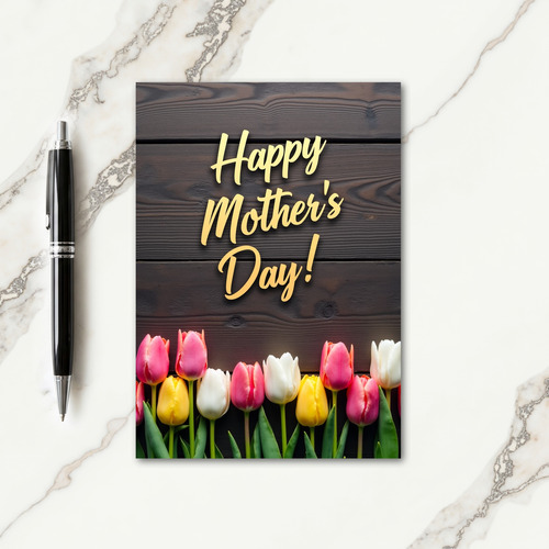 Sweet Mothers Day Gold Script Card