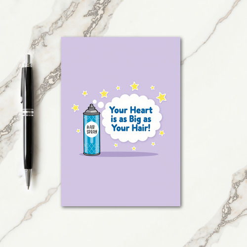 Sweet Mothers Day Hair Style Card