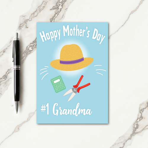 Sweet Mothers Day Hat Design Card