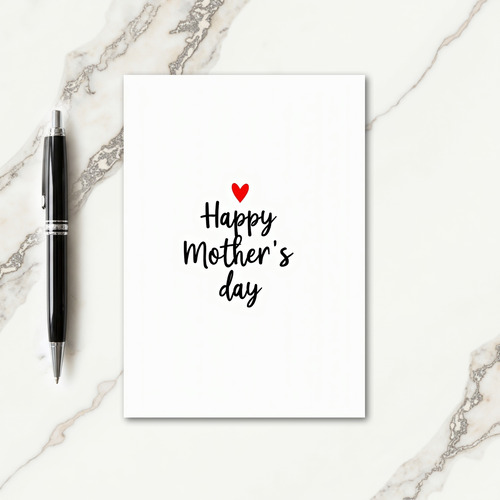 Sweet Mothers Day Heart Art Card