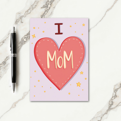 Sweet Mothers Day Heart Felt Card
