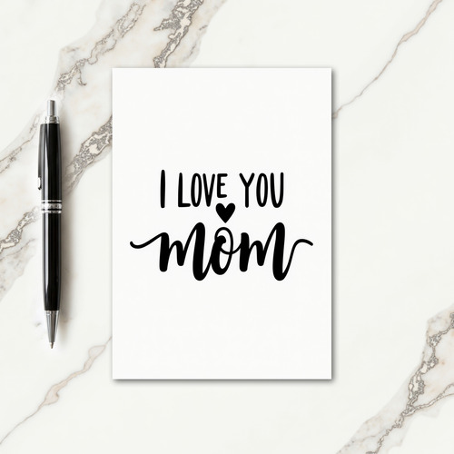 Sweet Mothers Day Heart Graphic Card
