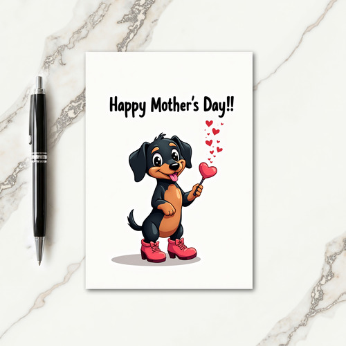 Sweet Mothers Day Heart Treat Card