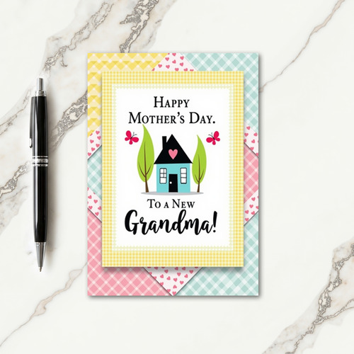 Sweet Mothers Day House Icon Card