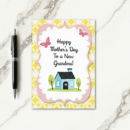 Sweet Mothers Day House Scene Card