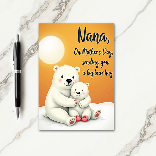 Sweet Mothers Day Hug Card