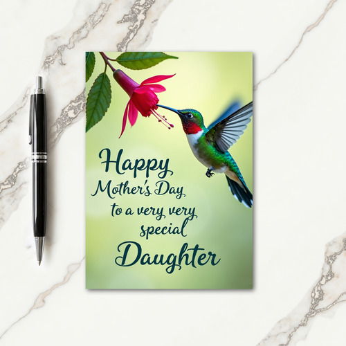 Sweet Mothers Day Hummingbird Card