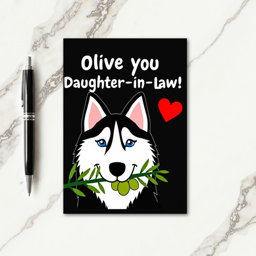 Sweet Mothers Day Husky Card