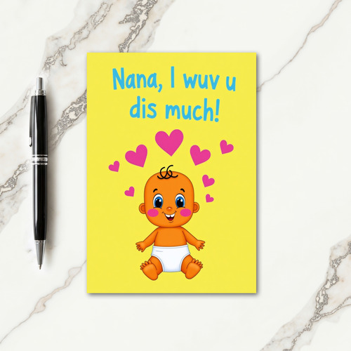 Sweet Mothers Day Infant Art Card