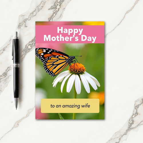 Sweet Mothers Day Insect Flower Card
