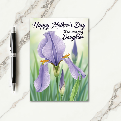 Sweet Mothers Day Iris Card