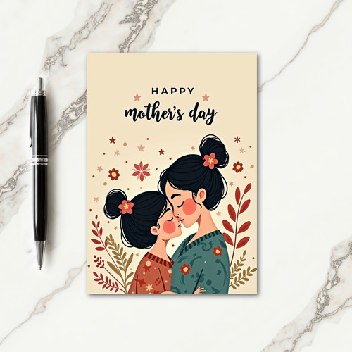 Sweet Mothers Day Kiss Card